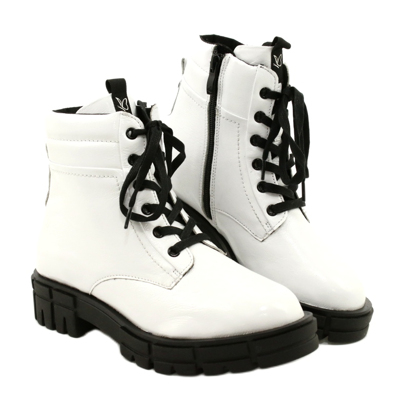 Botas femininas pintadas Caprice 9-25252-27 122 Branco 4