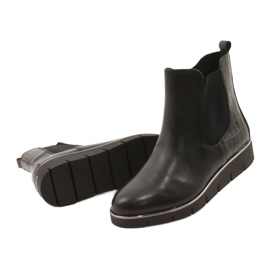 Caprice Botas em cunha Sistema Walking On Air 25339 Preto 3
