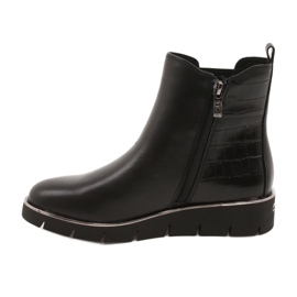 Caprice Botas em cunha Sistema Walking On Air 25339 Preto 1