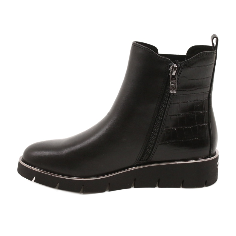 Caprice Botas em cunha Sistema Walking On Air 25339 Preto 1