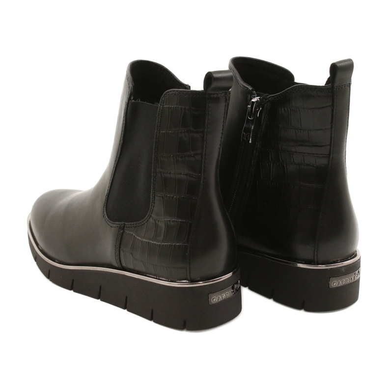 Caprice Botas em cunha Sistema Walking On Air 25339 Preto 5