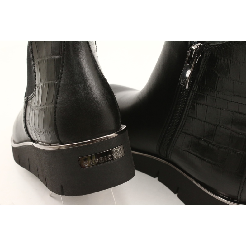 Caprice Botas em cunha Sistema Walking On Air 25339 Preto 6