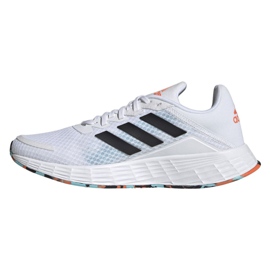Tênis de corrida Adidas Duramo Sl K Jr GV9817 branco preto 1