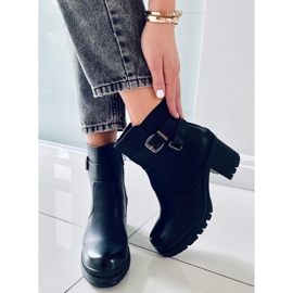 Botas militares pretas de salto alto 8998-11 pretas preto 2