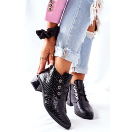 Vinceza Botas Albeq de salto alto pretas preto 2