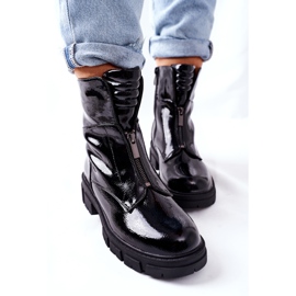 S.Barski Botas pretas femininas Nobleford preto 1