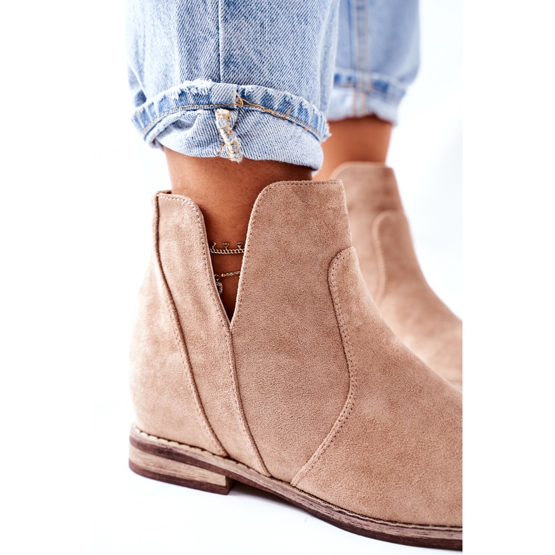 S.Barski Botas femininas em cunha S. Barski Joiva Beige bege 1