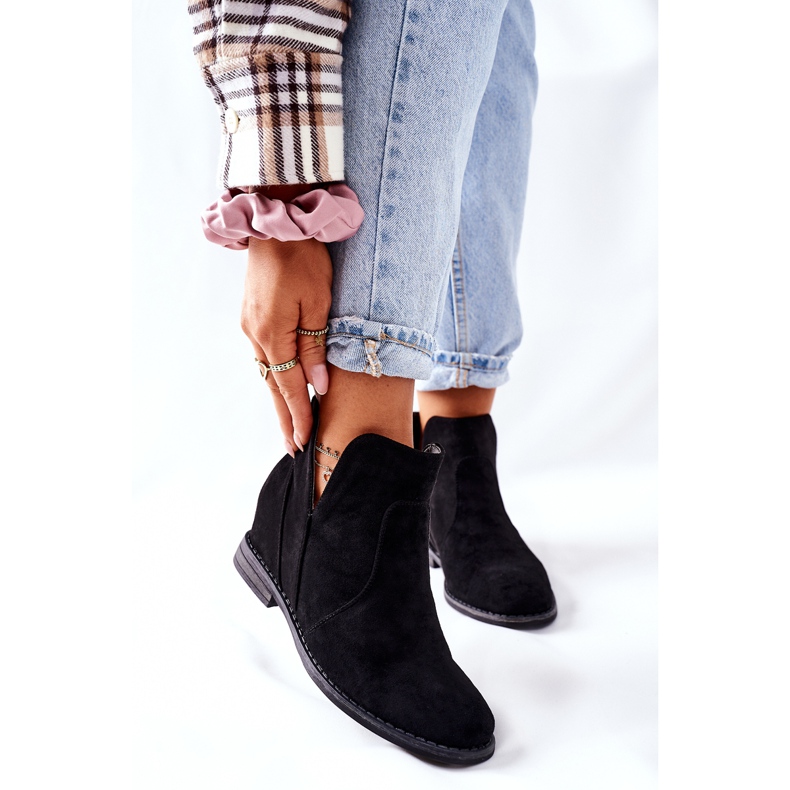 Botas femininas em cunha S.Barski Joiva Preto 2