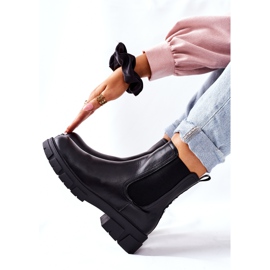 S.Barski Botas femininas pretas quentes Botas Jodhpur Roleta preto 1