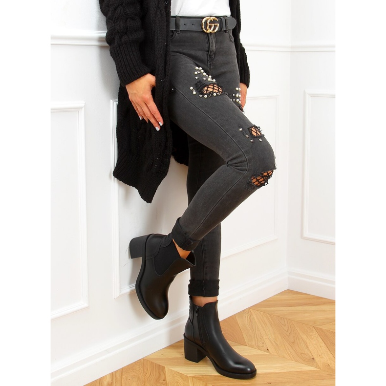 Botas pretas Chelsea, pretas 9565 pretas preto 2