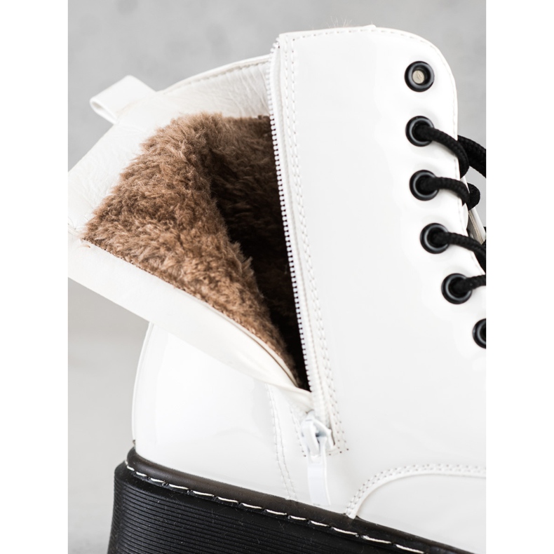 SHELOVET Botas brancas elegantes branco 1