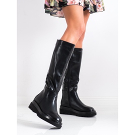 Seastar Botas de plataforma elegantes preto 1