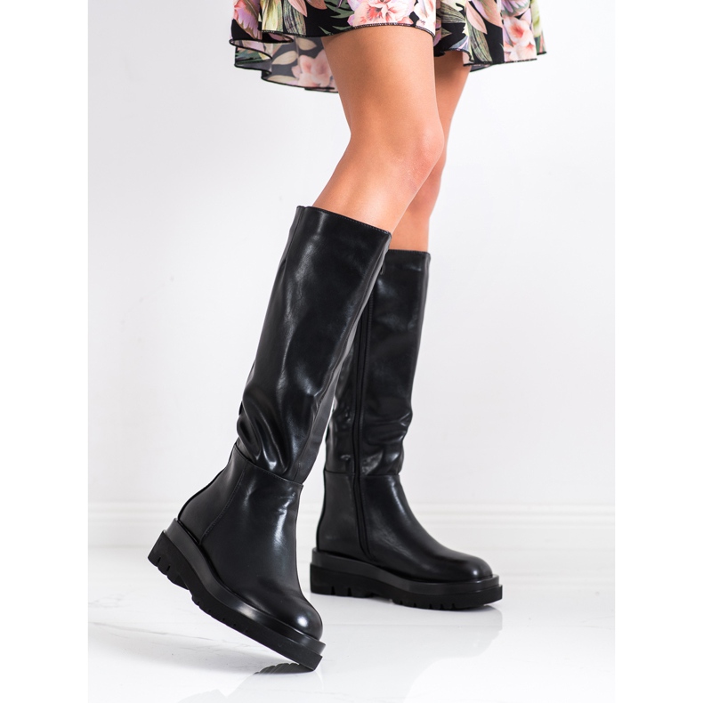 Seastar Botas de plataforma elegantes preto 1