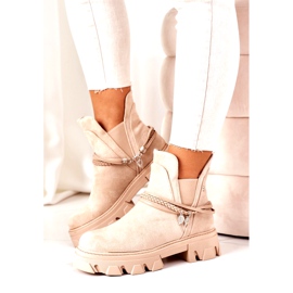 PS1 Botas Quentes Botas Jodhpur Bege Boa Idéia 3