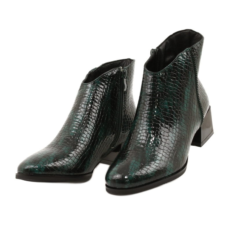 M.Daszyński Botas isoladas Daszyński MR2130-8 Verde preto 2