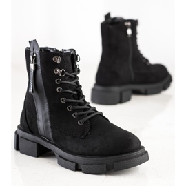 Cm Paris Trappers pretos com zíper decorativo 1