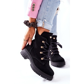 Botas pretas de camurça feminina Nicole 2674 preto 2