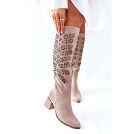 Lewski Shoes Camurça Lewski Botas Openwork Brown Romena castanho 2