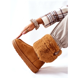 Botas de neve femininas Big Star II274127 Camel marrom 1