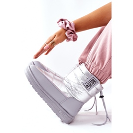 Botas de neve femininas Big Star II274118 prata 1