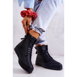 Tênis alto feminino Big Star II274096 preto 2