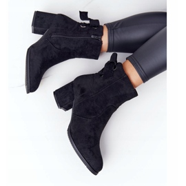 PJ1 Botas quentes femininas pretas de salto alto Kayla preto 3