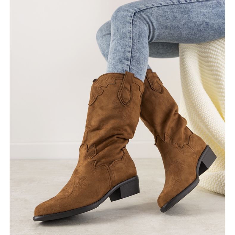 Botas de cowboy Camel LuckyShoes marrom 1