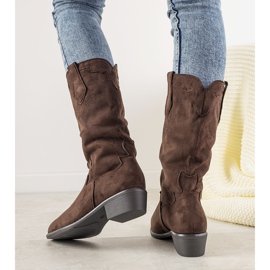 Botas de cowboy marrons LuckyShoes marrom 1