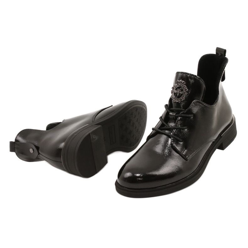 Botas patenteadas Sergio Leone PB262 preto 3