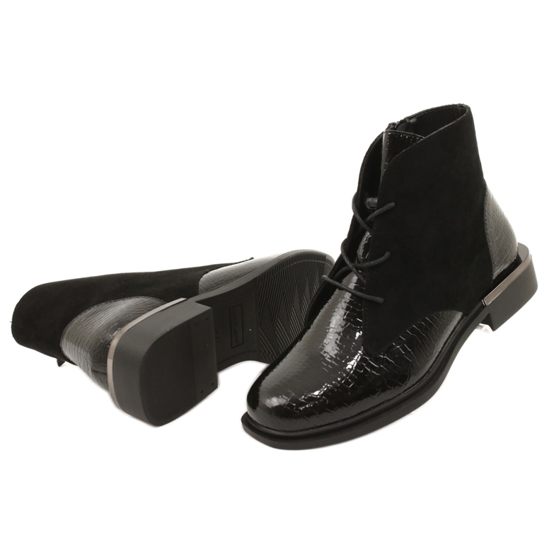 Trabalhadores Botas Pretas Sergio Leone BT401 preto 3