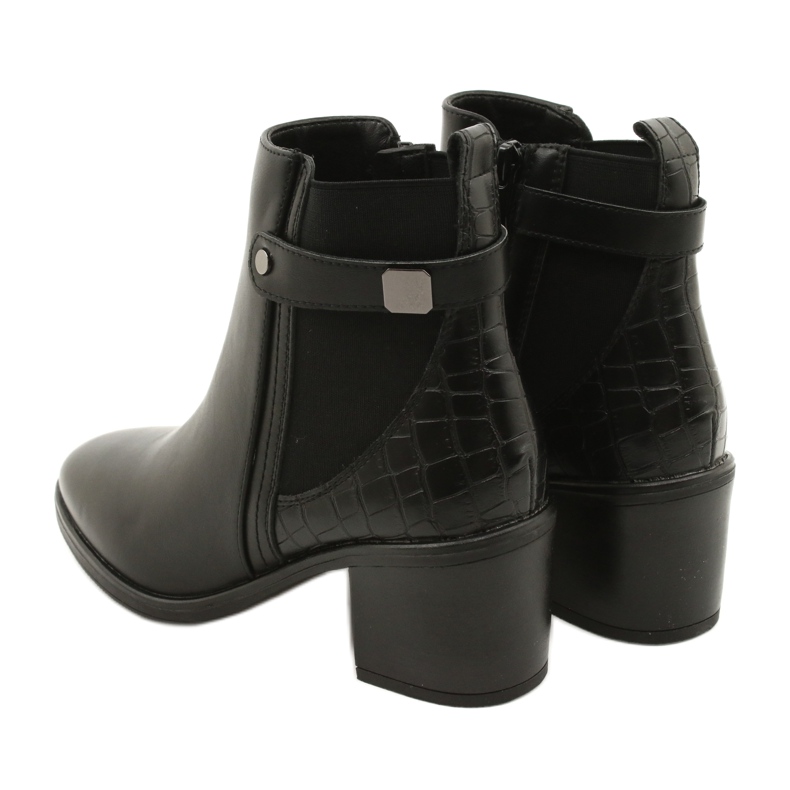 Botas isoladas clássicas femininas Sergio Leone BT630 Black preto 5