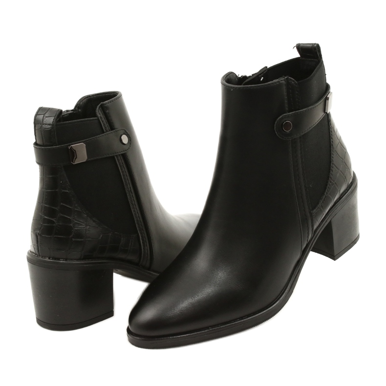 Botas isoladas clássicas femininas Sergio Leone BT630 Black preto 4