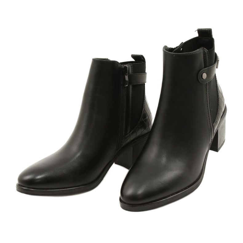 Botas isoladas clássicas femininas Sergio Leone BT630 Black preto 3