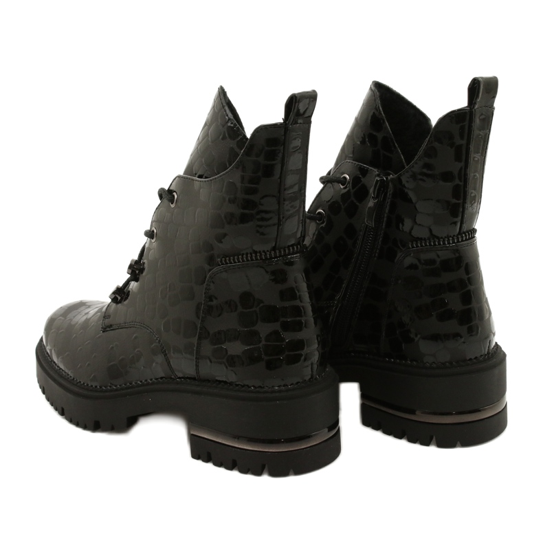 Botas Sergio Leone TR744 elegantes preto 3