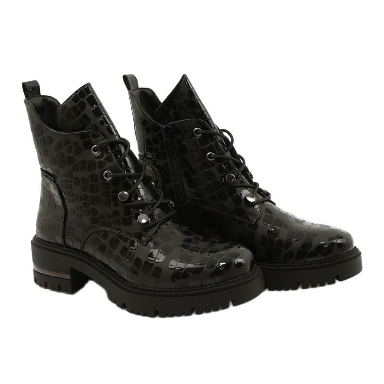 Botas Sergio Leone TR744 elegantes preto 4