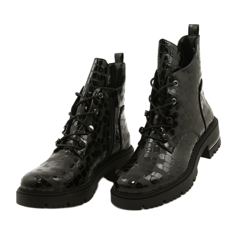 Botas Sergio Leone TR744 elegantes preto 2