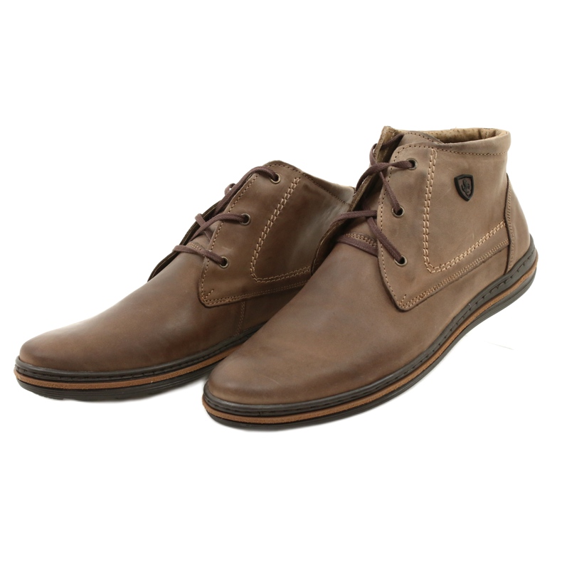 Polbut 339 sapatos masculinos marrons marrom 2