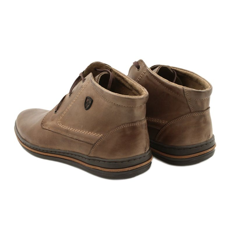 Polbut 339 sapatos masculinos marrons marrom 4