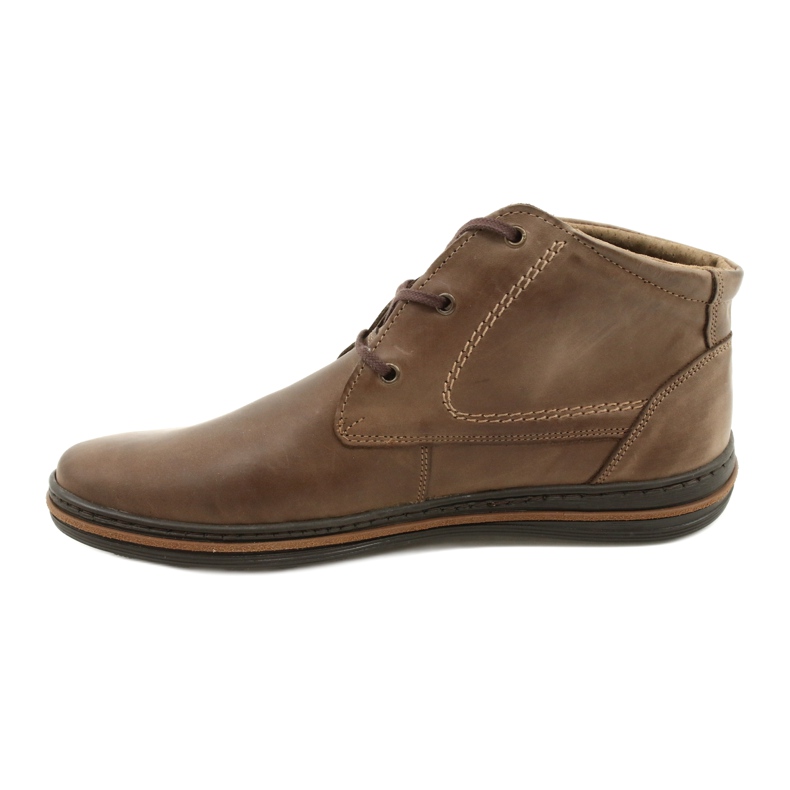 Polbut 339 sapatos masculinos marrons castanho 1
