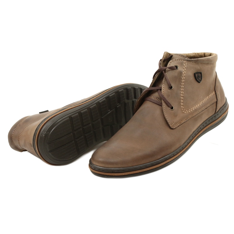 Polbut 339 sapatos masculinos marrons castanho 3