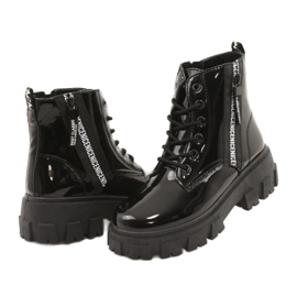 NEWS Notícias Lacquered Workers Timberki 21BT26-4266 Black preto 4