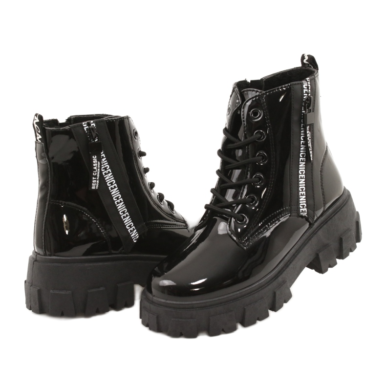 NEWS Notícias Lacquered Workers Timberki 21BT26-4266 Black preto 4