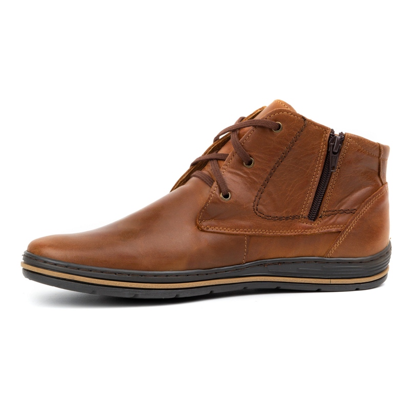 Polbut 339 sapatos masculinos marrons castanho 2