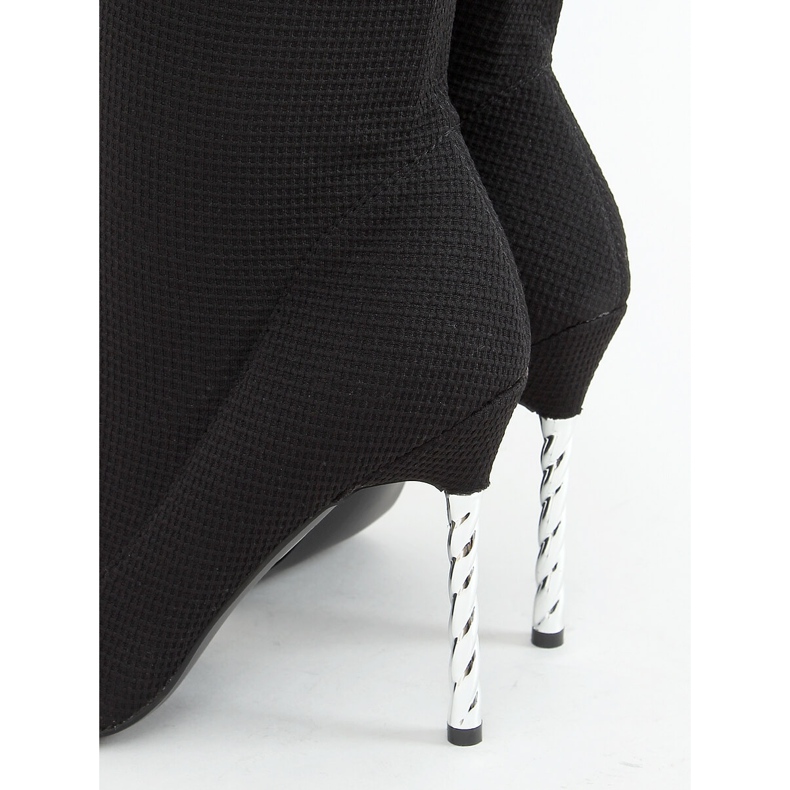 Botas pretas acima do joelho em meia de salto alto TM032 Black preto 1 Botas pretas acima do joelho em meia de salto alto TM032 Black preto 1