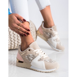 SHELOVET Tênis estilosos bege 1