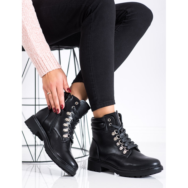 Cm Paris Botas de amarrar casuais preto 2