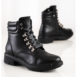 Cm Paris Botas de amarrar casuais preto 1