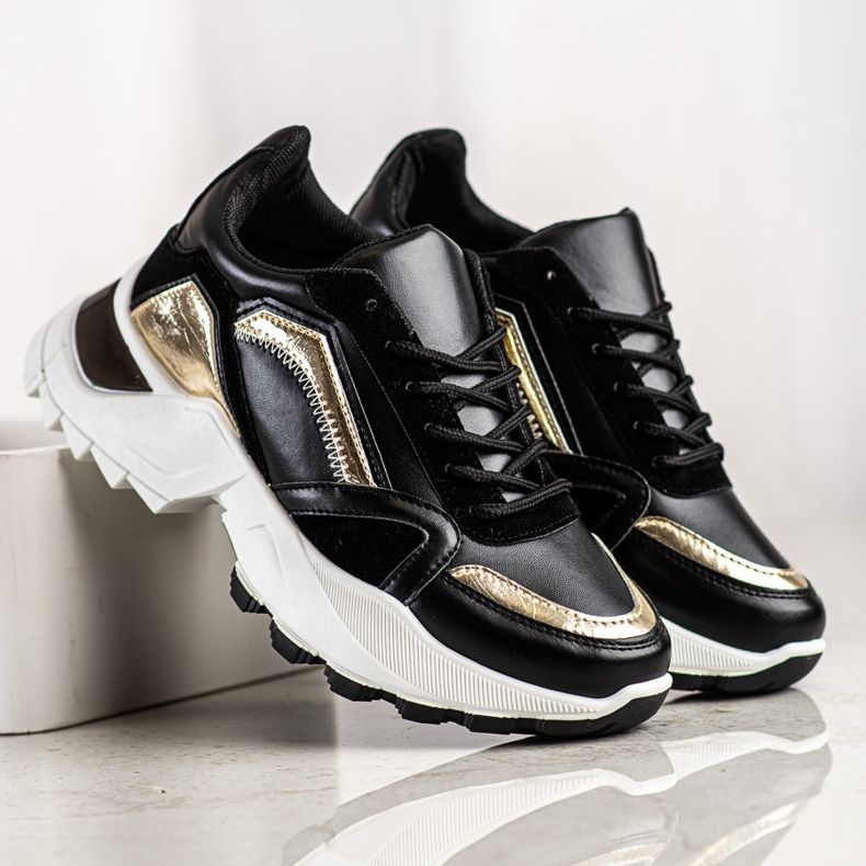 SHELOVET Tênis estilosos preto 2