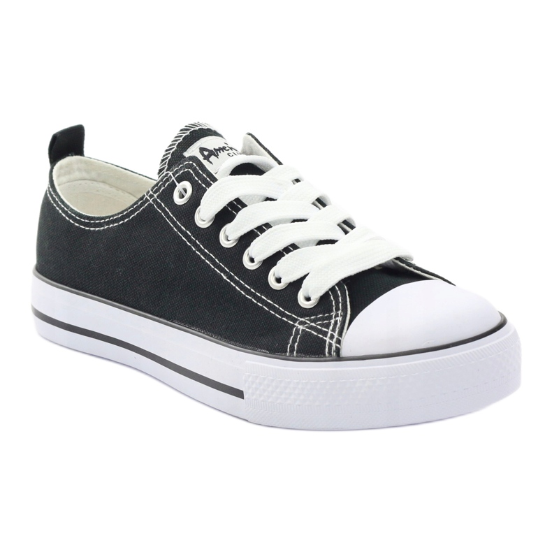 American Club Tênis clássico preto tênis americano DSLN-01 1