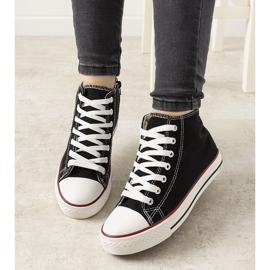 Tênis de tornozelo preto Mediana 1